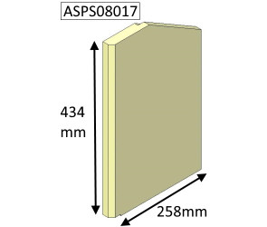 ASPS08017 Parkray Right Side Brick  |  Aspect 8 (Eco)